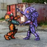 Varia Suit Samus Pixel Cosplay Chozoboy | Quelle: http://chozoboy.deviantart.com